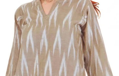 100% Cotton Khaki Kaftan – Lightweight, Breathable & Stylish | Tenku Designs