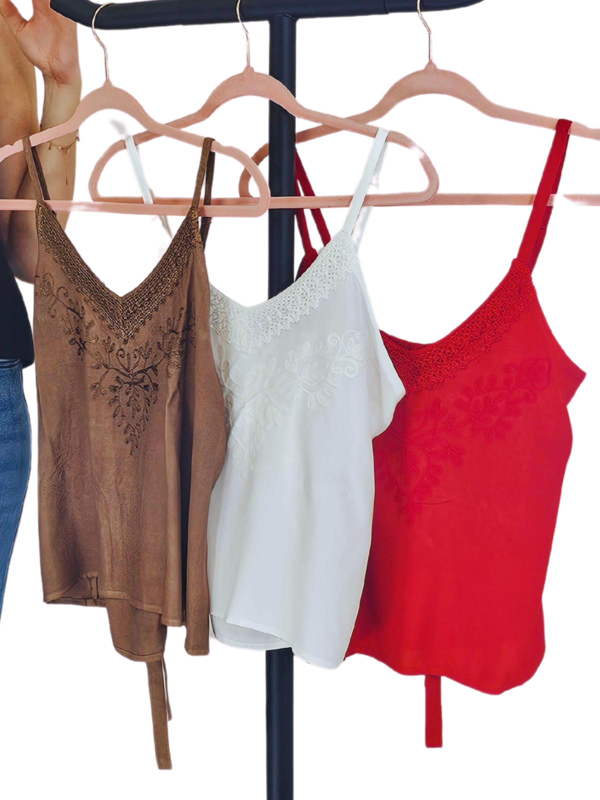 100% Cotton White Boho Hand-Dyed Lace Crop Top – Stretch Fit | Tenku Designs