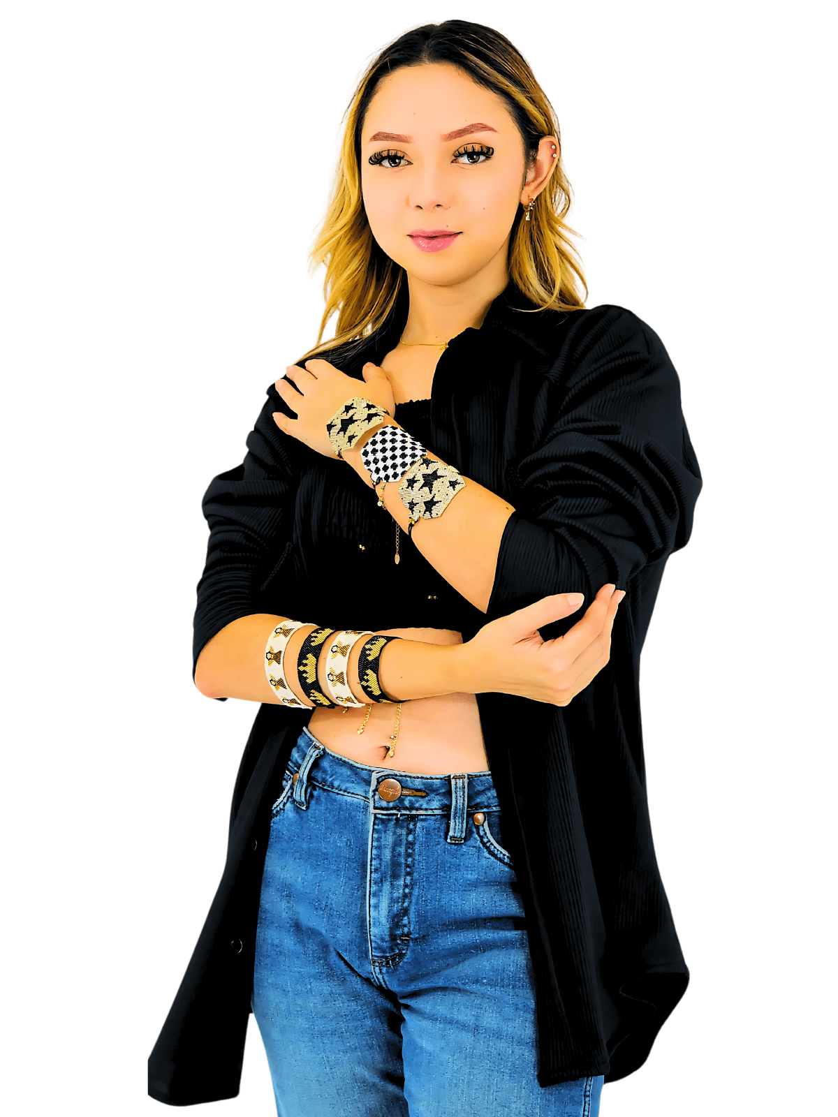 Authentic Wixarika Miyuki Bracelet "Aguila" - Tenku Designs