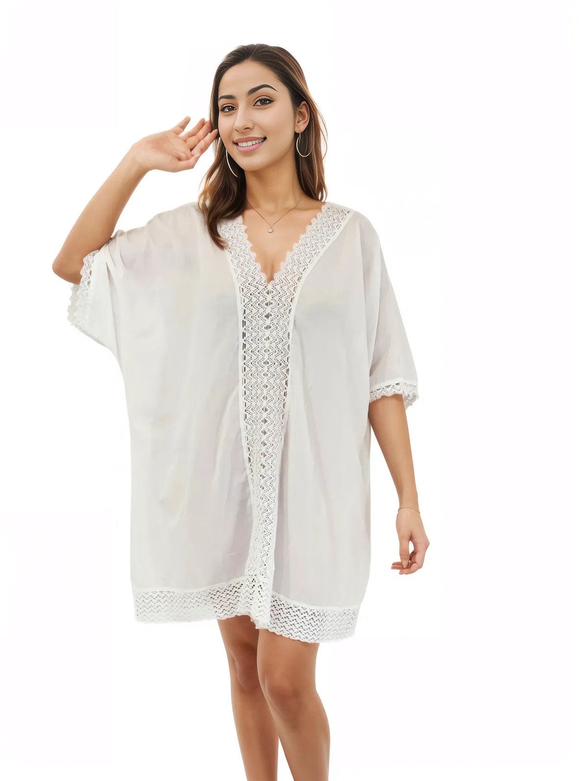 100% Cotton White Launch Dress - Tenku Designs