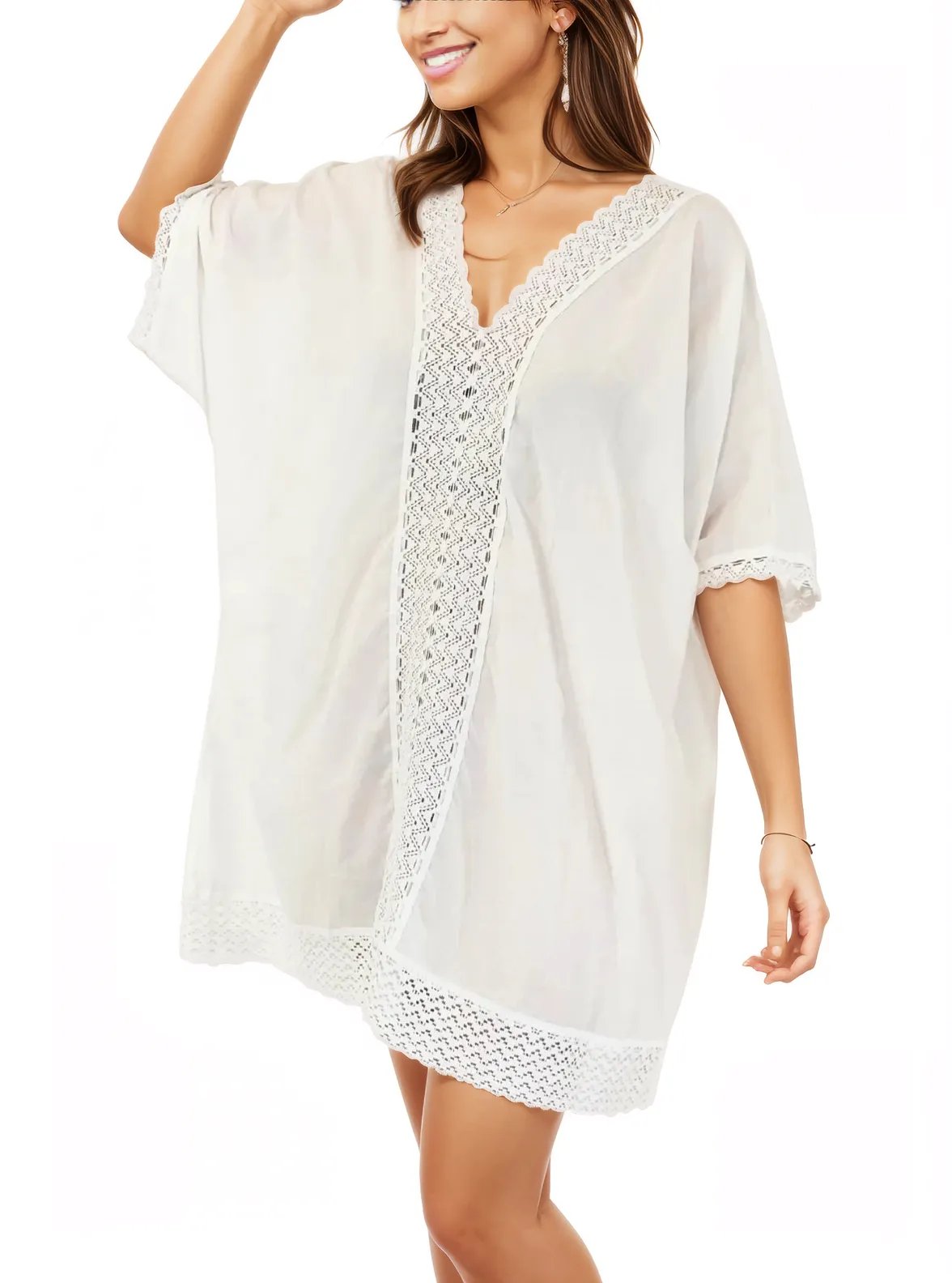 100% Cotton White Launch Dress - Tenku Designs