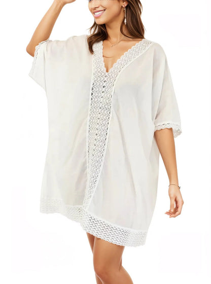 100% Cotton White Launch Dress - Tenku Designs