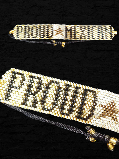 Wixarika Miyuki Beaded Bracelets – Handmade Mexican Huichol Jewelry "Corona"