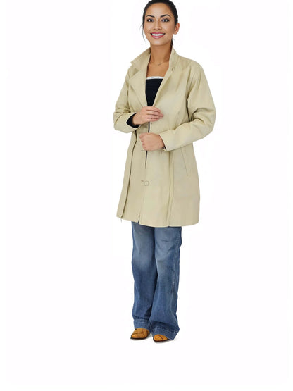 Handcrafted Lambskin Leather Round Mini Skirt Gold