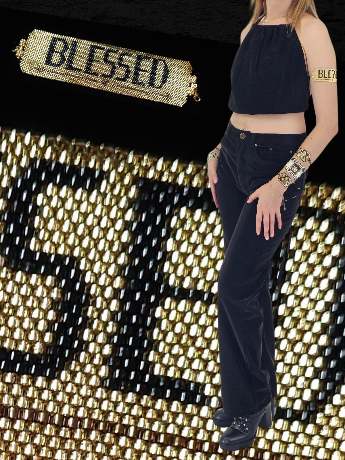 Wixarika Miyuki Beaded Bracelets – Handmade Mexican Huichol Jewelry "Corona"