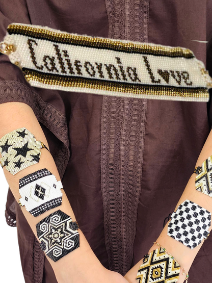 Wixarika Miyuki Beaded Bracelets – Handmade Mexican Huichol Jewelry "Corona"