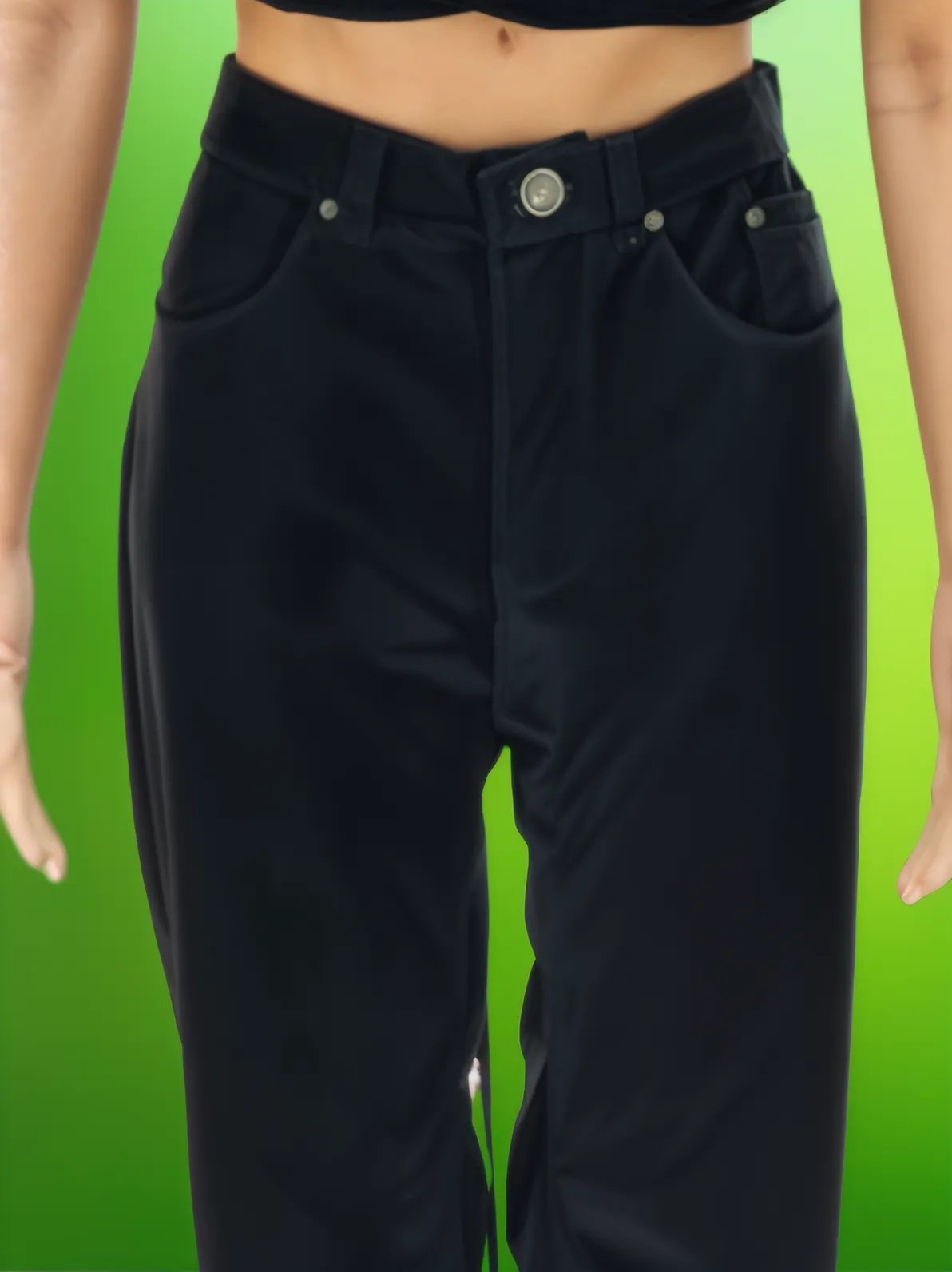 5 - Pocket Oversized Velvet Pants – Lightweight, Breathable & Stylish Black - Tenku Designs