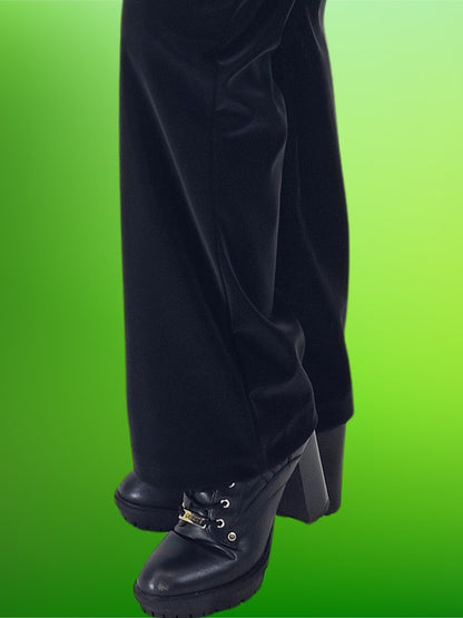 5 - Pocket Oversized Velvet Pants – Lightweight, Breathable & Stylish Black - Tenku Designs