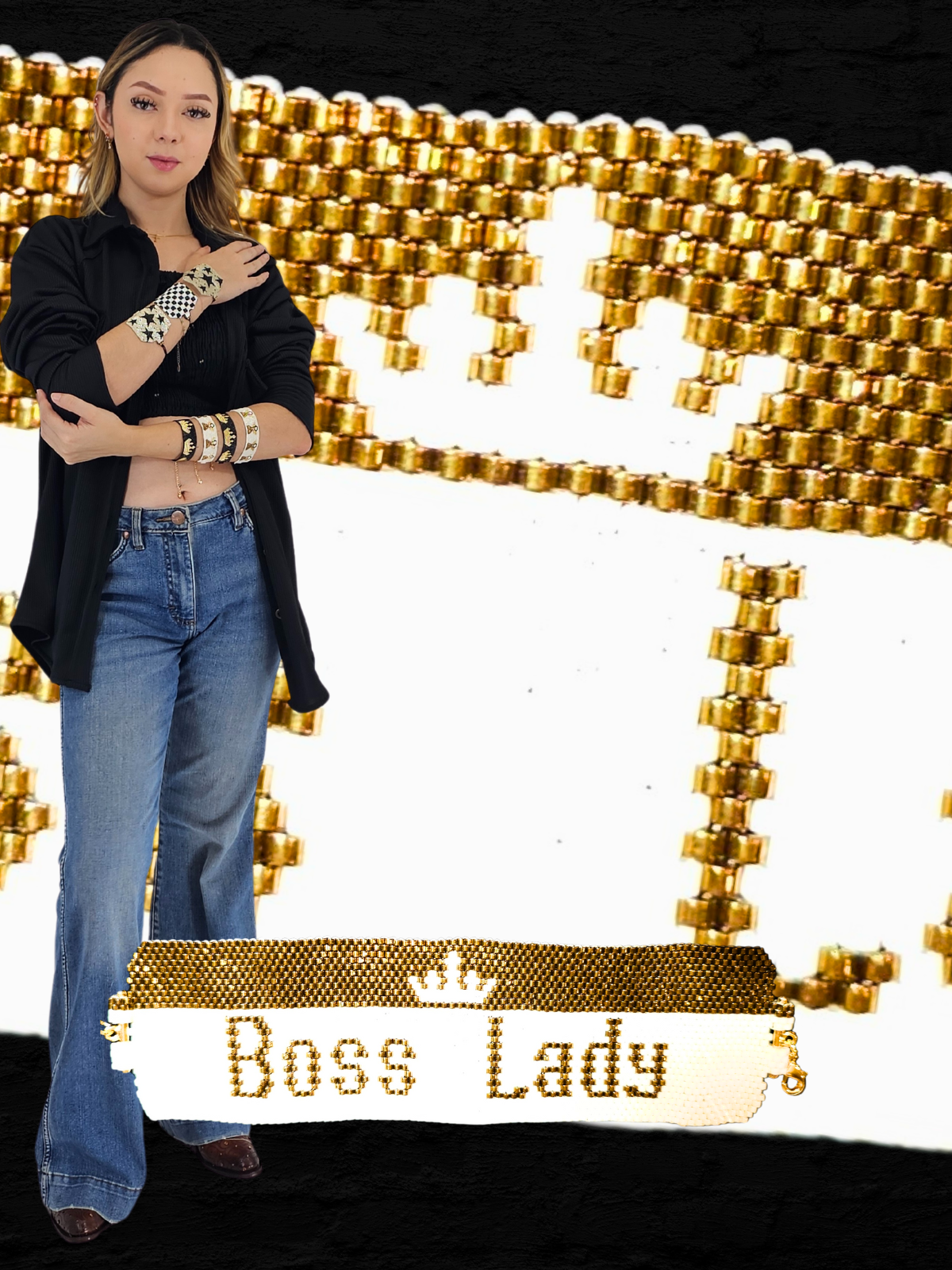 Wixarika Miyuki Beaded Bracelets – Handmade Mexican Huichol Jewelry "Corona"