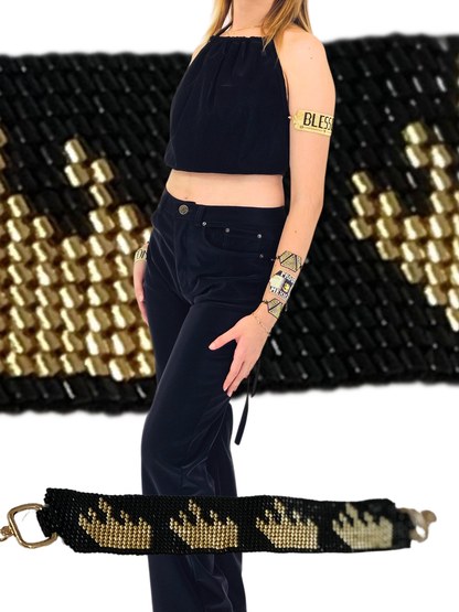 Wixarika Miyuki Beaded Bracelets – Handmade Mexican Huichol Jewelry "Corona"