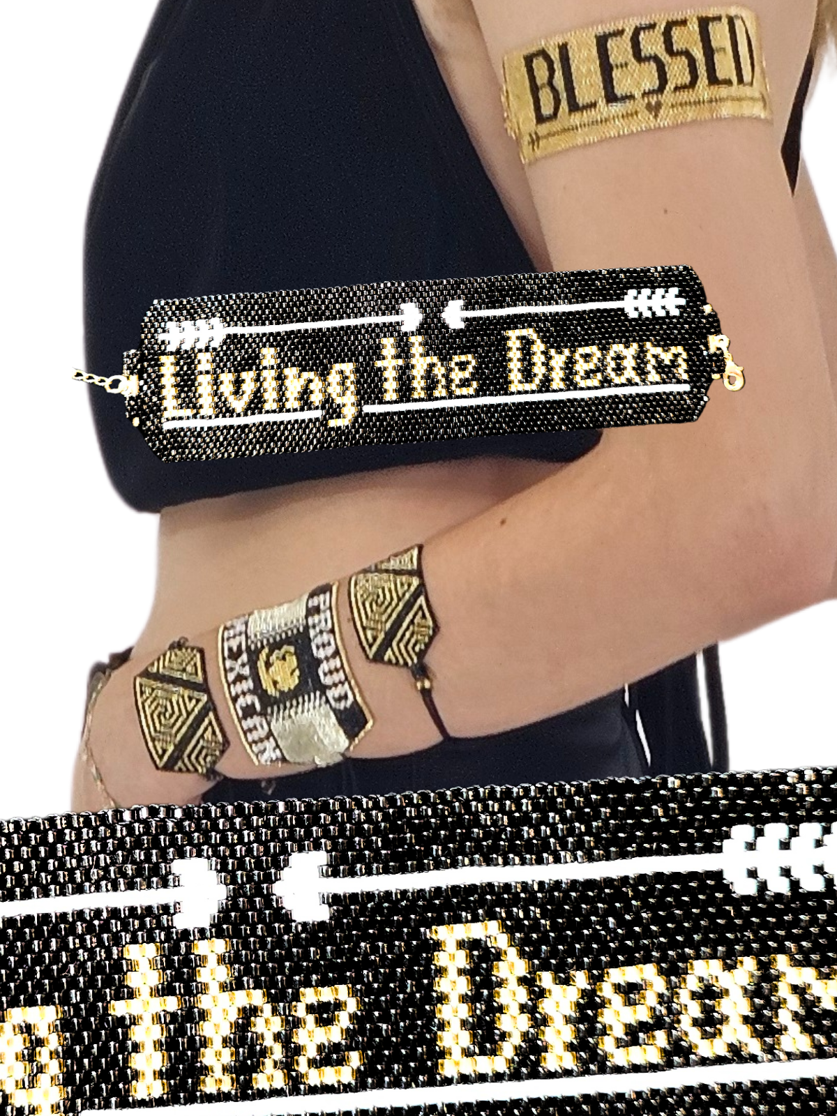 Wixarika Miyuki Beaded Bracelets – Handmade Mexican Huichol Jewelry "Corona"