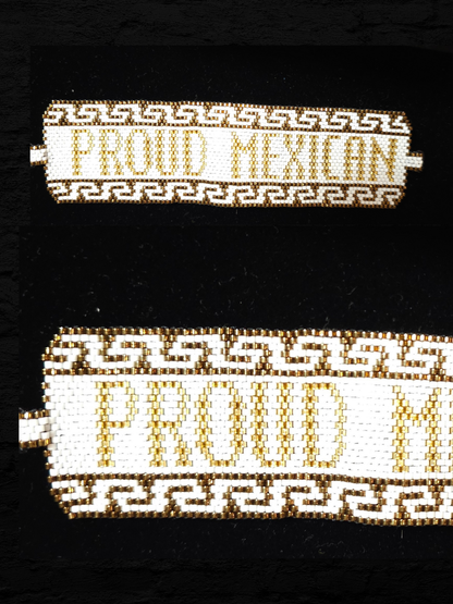 Wixarika Miyuki Beaded Bracelets – Handmade Mexican Huichol Jewelry "Corona"