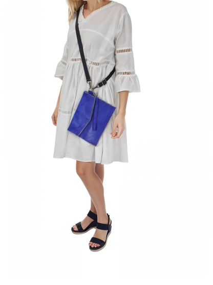 Lace detail V neck Dress 100% Cotton White