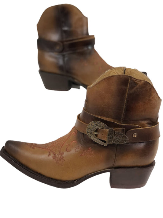 Ankle boots cowboy Brown - Tenku Designs