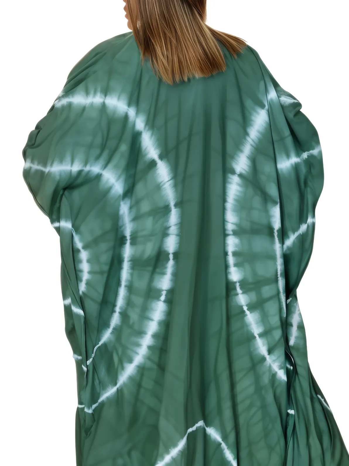 Antiqued Green Boho Tie - Dye Cardigan | Cozy & Chic - Tenku Designs