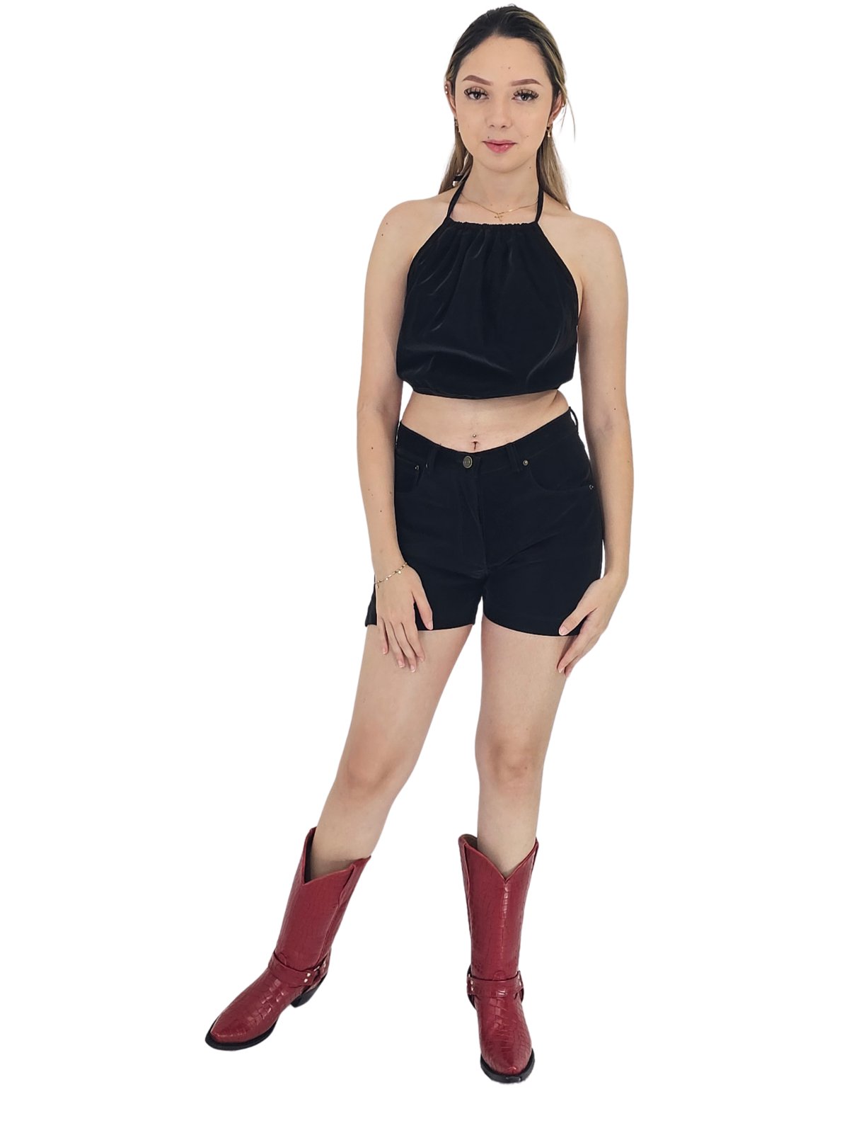 Buttery Soft Black Velvet Shorts – 5 - Pocket, Lightweight & Breathable Black - Tenku Designs