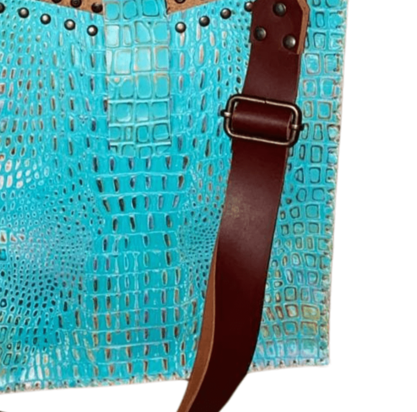 College Tote Aqua