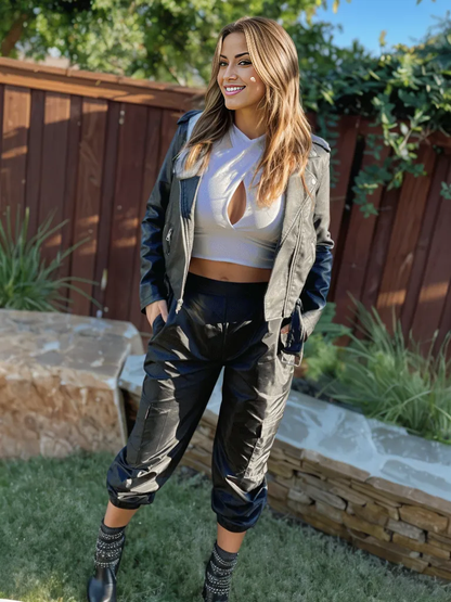 Cross Neck Cut Out Halter Top White - Tenku Designs