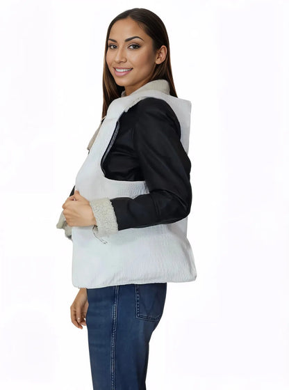 G Bag Crocodile Embossed White - Tenku Designs