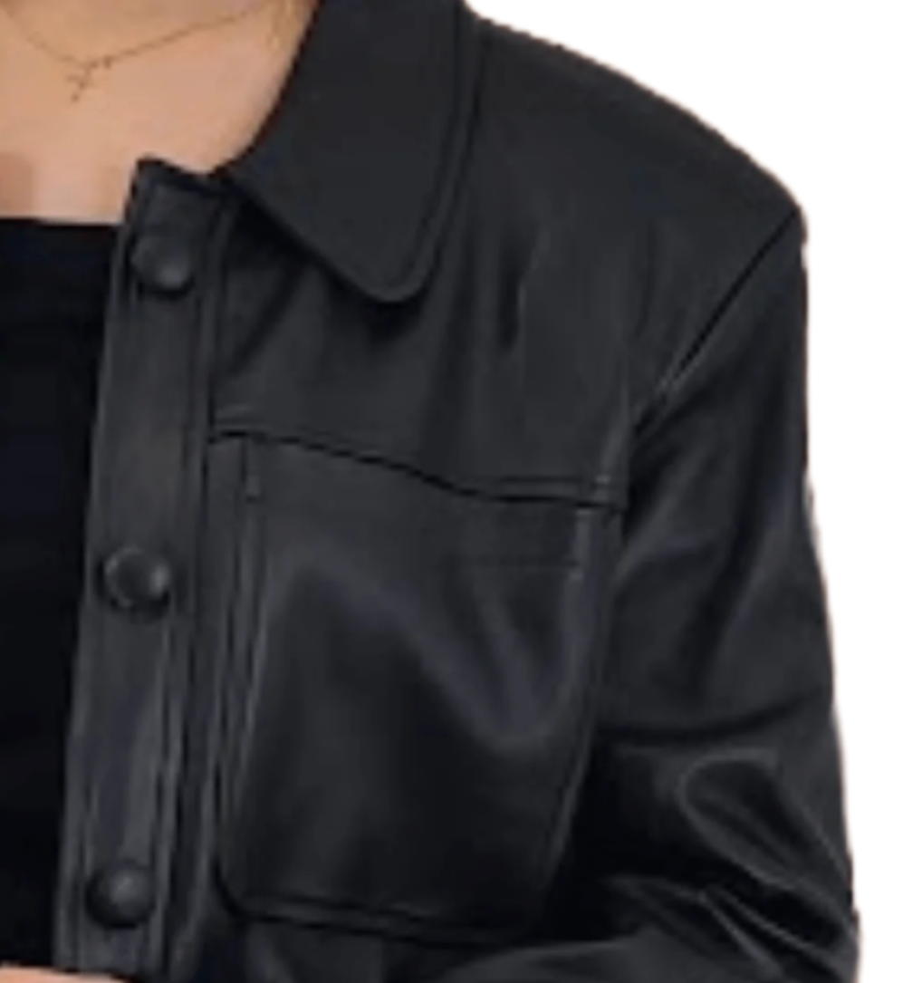 Handcrafted Oversized Women's Sheepskin Leather Jacket – Classic Black, Stylish & Versatile - Tenku Designs