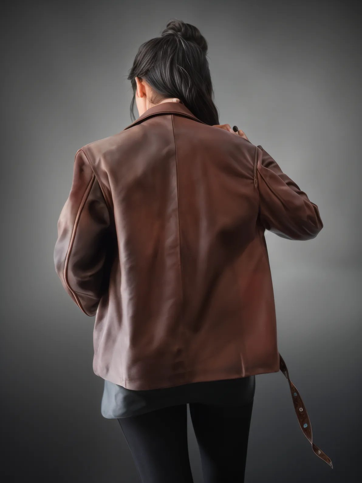 Handcrafted Women's Sheepskin Leather Biker Jacket – Premium Biker Style Burgundy - Tenku Designs