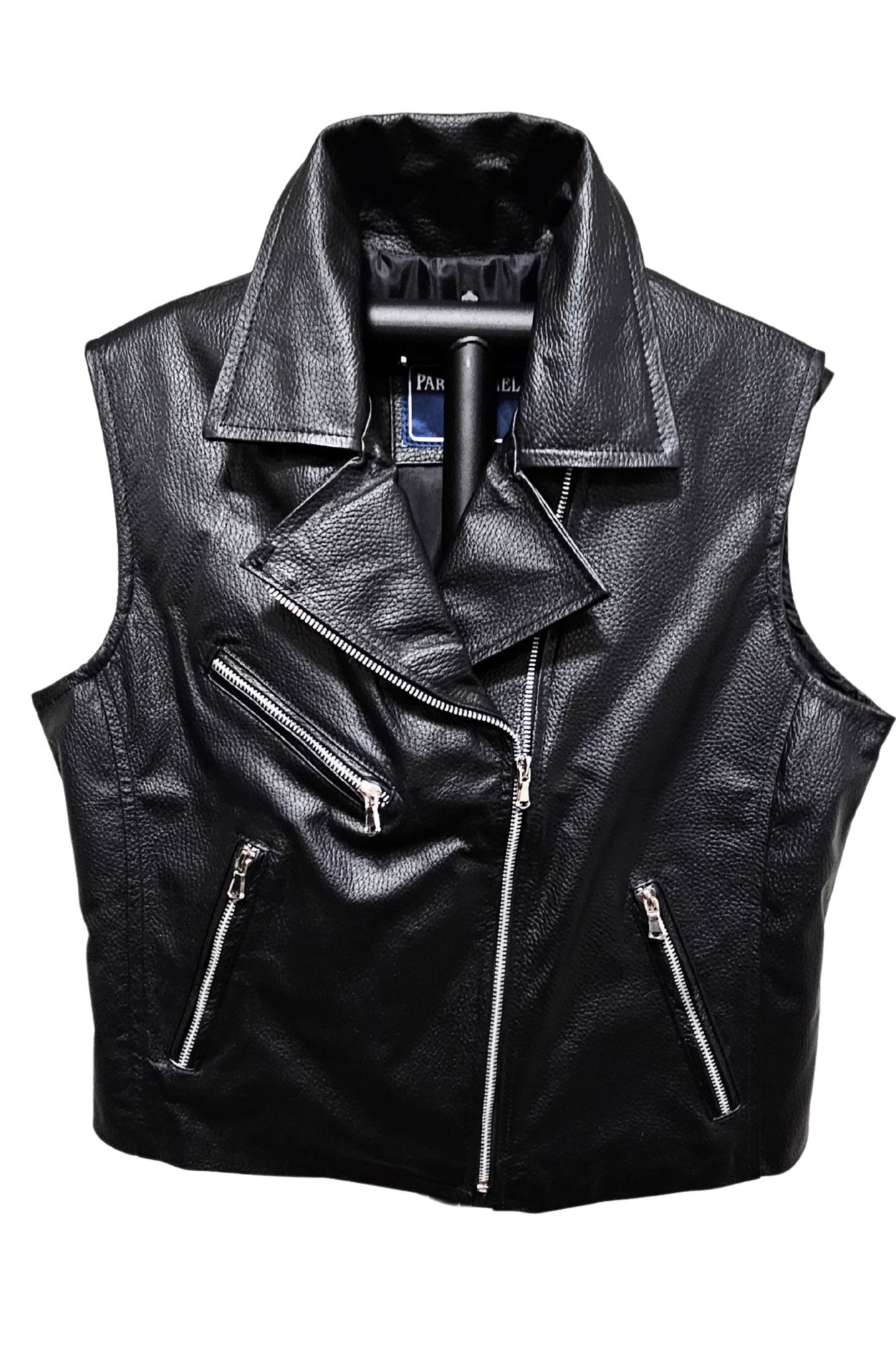 Leather Vest Black - Tenku Designs
