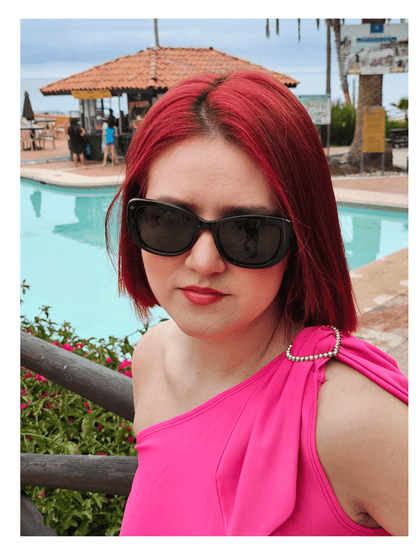 One Shoulder Puff Crop Top Hot Pink - Tenku Designs