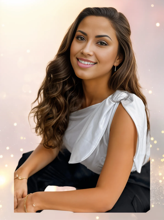 One Shoulder Puff Crop Top with 2 Free Interchangeable Buckles – Chlorine Resistant, Breathable, and Adjustable Halter Tie White - Tenku Designs