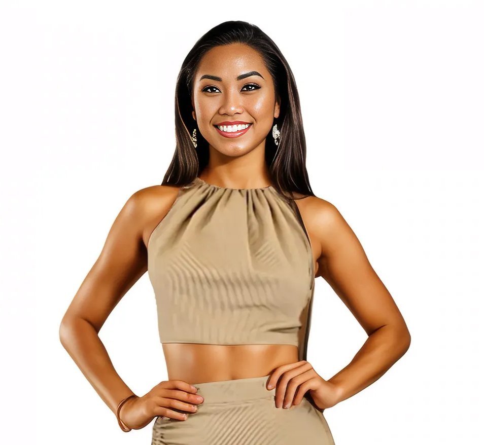 Ribbed Backless Drawstring Halter Top Khaki - Tenku Designs